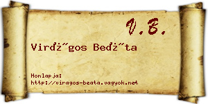 Virágos Beáta névjegykártya